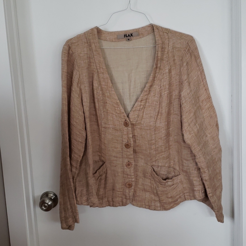 Flax Button Down Jacket